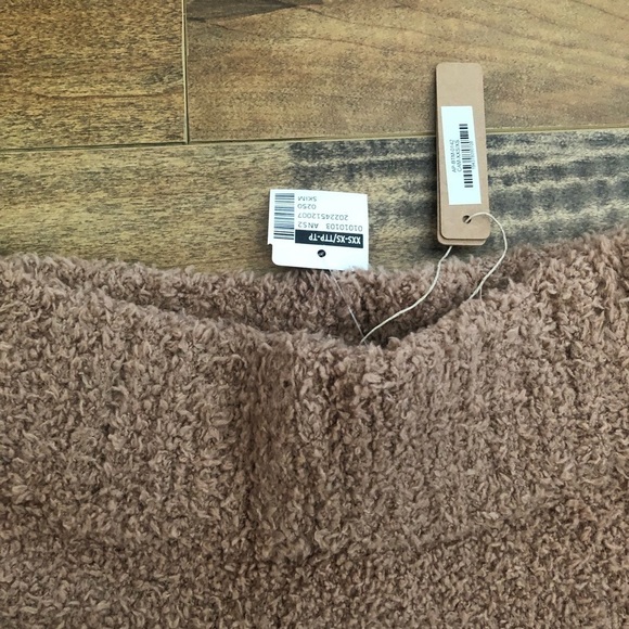 𝅺**NWT** SKIMS Cozy Knit Pants Camel XXS/XS - Picture 12 of 12